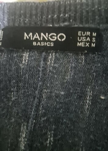 m Beden lacivert Renk .MANGO MEVSİMLİK İNCE KAZAK