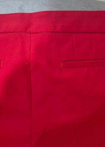 HERRY KIRMIZI KUMAŞ PANTOLON SIFIR AYARINDA - Görsel 5