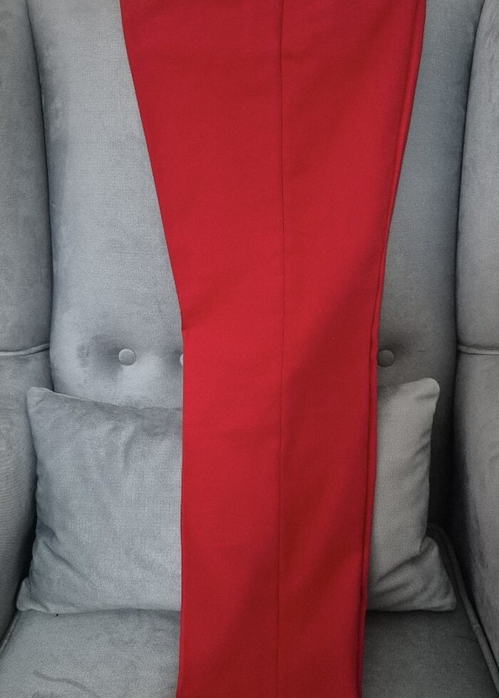 HERRY KIRMIZI KUMAŞ PANTOLON SIFIR AYARINDA - Görsel 3