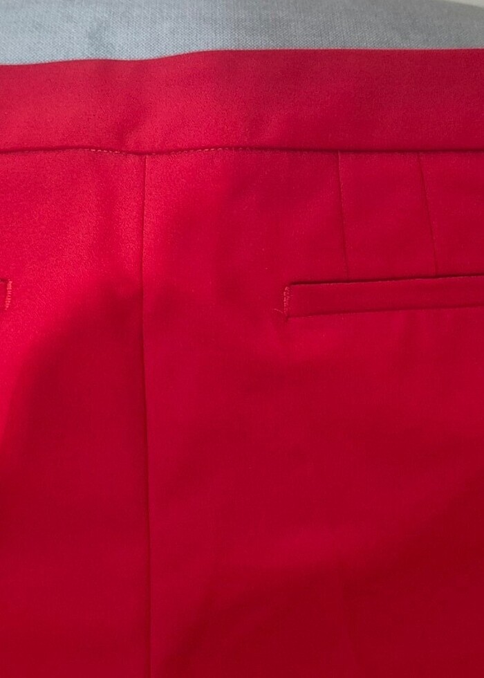 HERRY KIRMIZI KUMAŞ PANTOLON SIFIR AYARINDA - Görsel 5