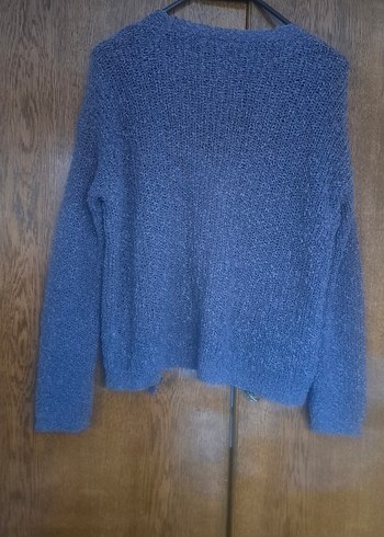 Gri Örgü Kadın Hırka, Rahat Kesim - Görsel 2