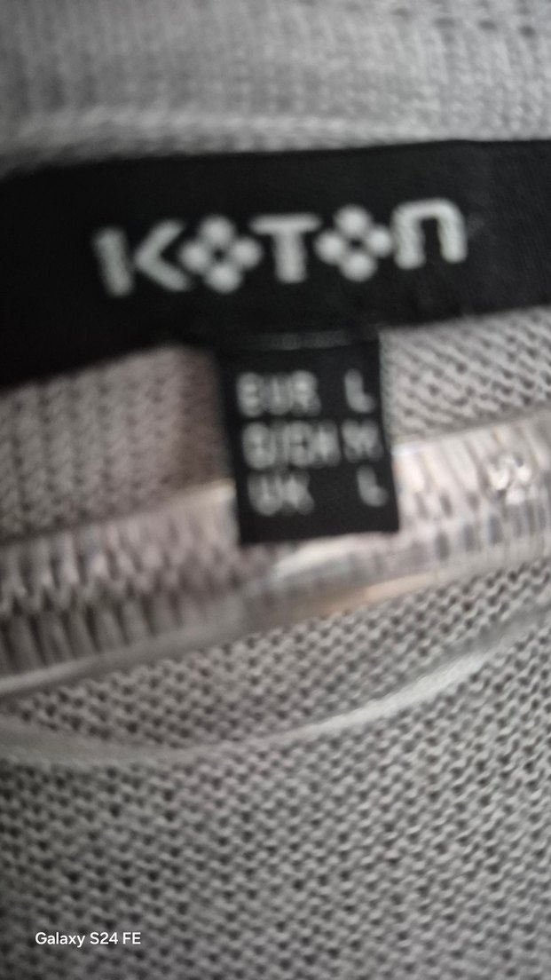 Gri Kadın Triko Uzun Kollu Bisiklet Yaka Kazak - Görsel 4