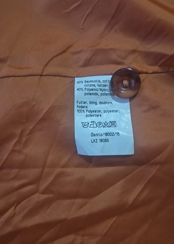 Düğmeli  Kavuniçi Ceket - Görsel 5