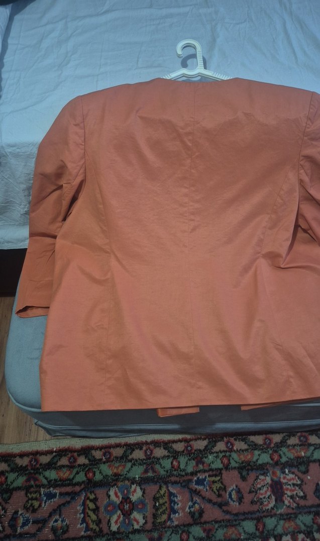 Düğmeli  Kavuniçi Ceket - Görsel 4