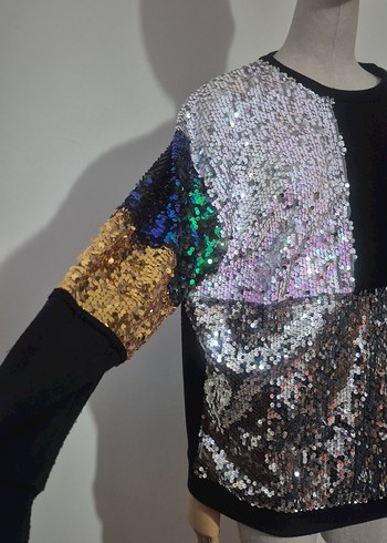 Kadın çok renkli payetli Pullu Işıltılı
 Switshort - Görsel 2