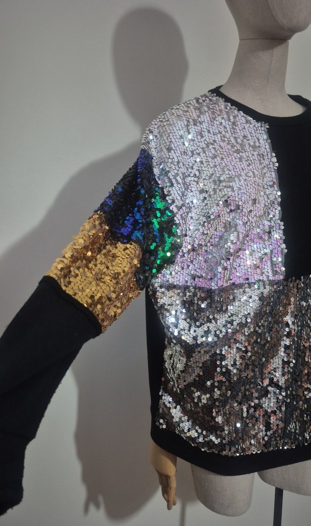 Kadın çok renkli payetli Pullu Işıltılı
 Switshort - Görsel 2