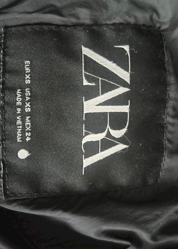 Zara Siyah Kadın Uzun Kışlık Ceket - Görsel 5