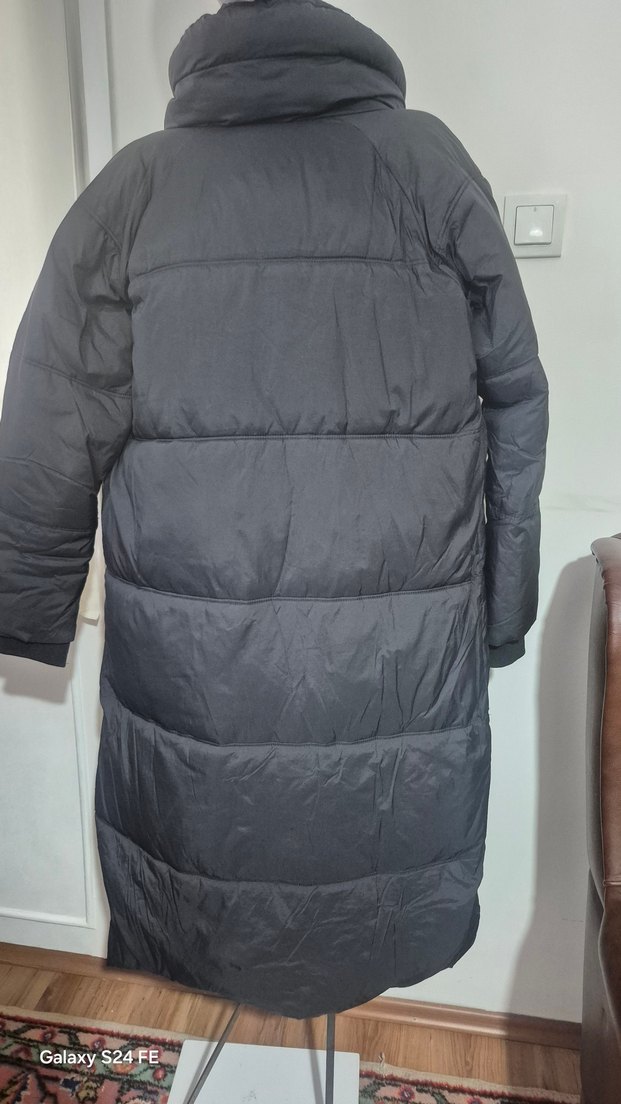 Zara Siyah Kadın Uzun Kışlık Ceket - Görsel 2