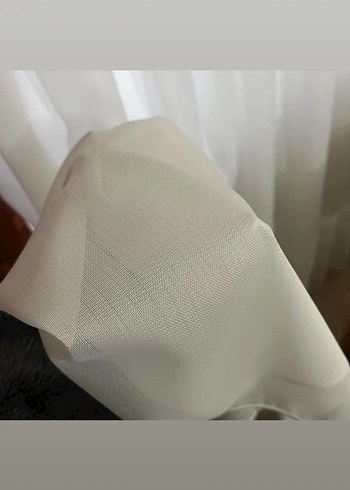 Beyaz Gri Baskılı Modern Perde - Görsel 5