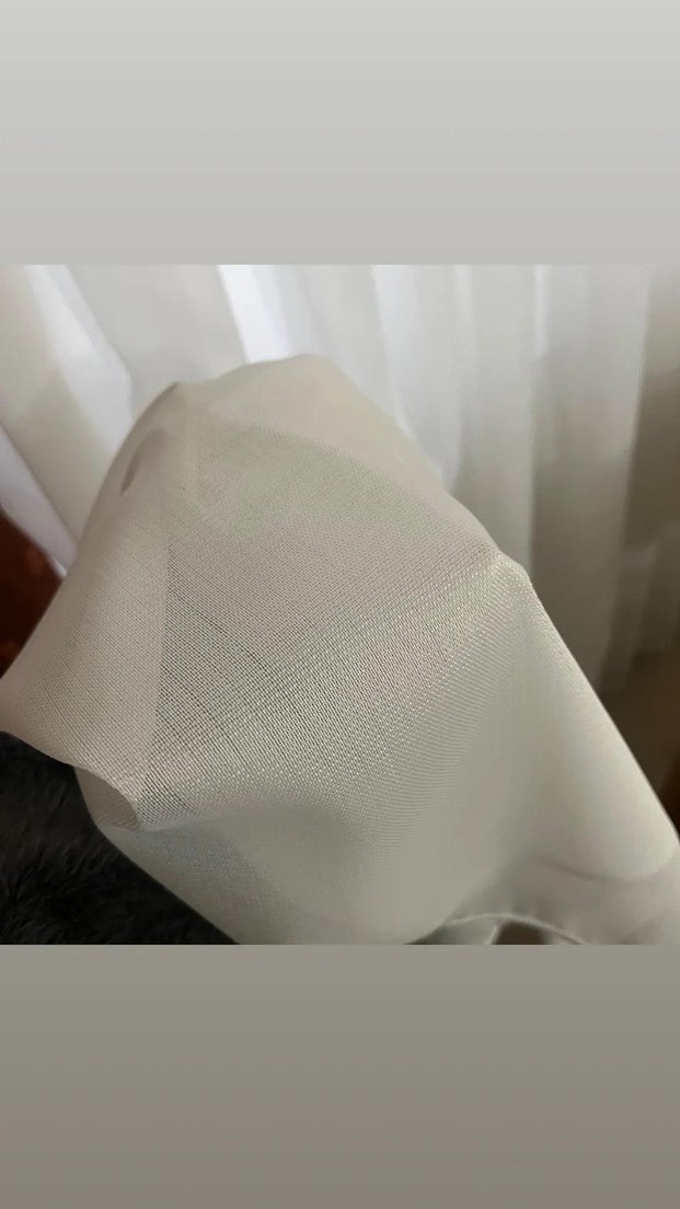 Beyaz Gri Baskılı Modern Perde - Görsel 5