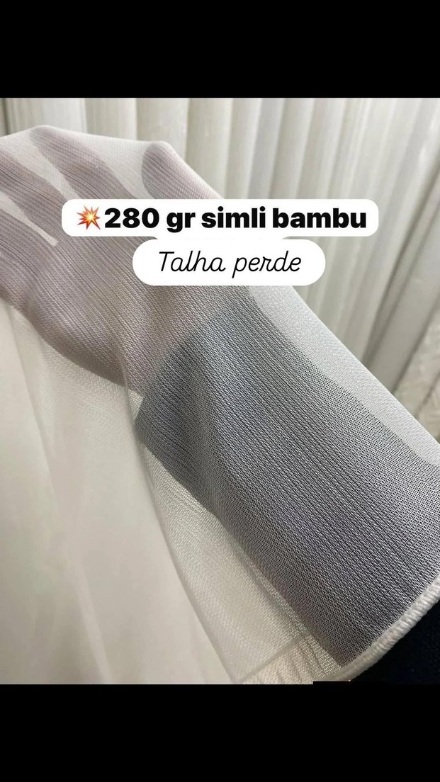 Beyaz Gri Baskılı Modern Perde - Görsel 3