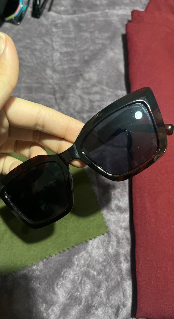 Parlak Kahverengi Kadın Güneş Gözlüğü - Görsel 4