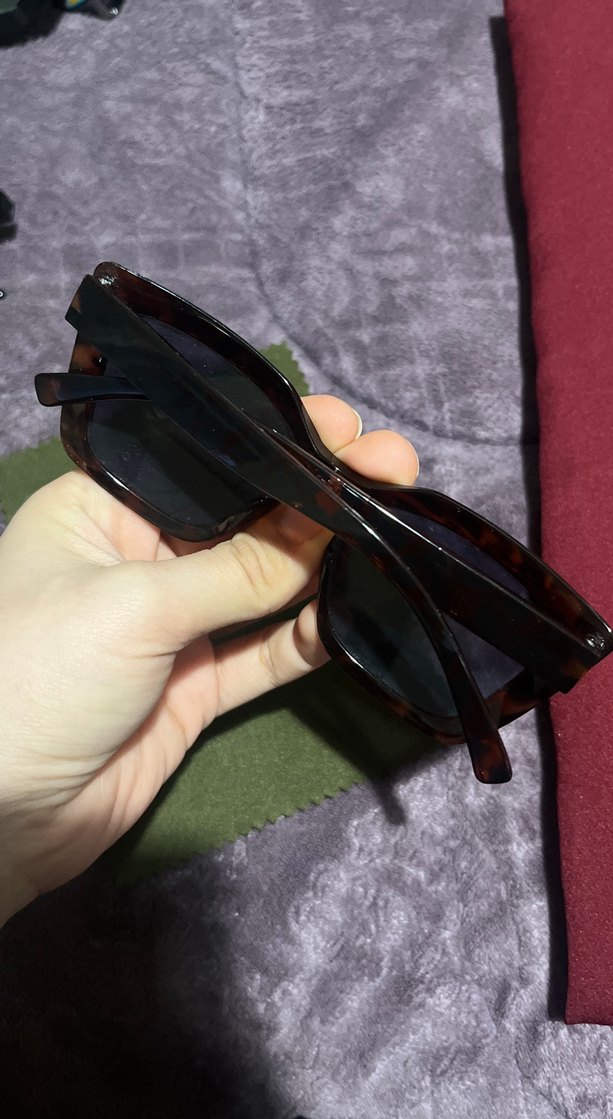 Parlak Kahverengi Kadın Güneş Gözlüğü - Görsel 3