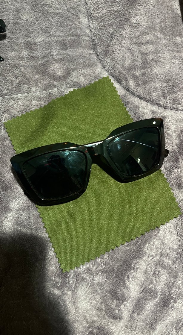 Parlak Kahverengi Kadın Güneş Gözlüğü - Görsel 2