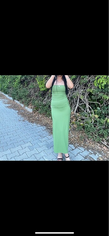 Pull beşe uzun elbise