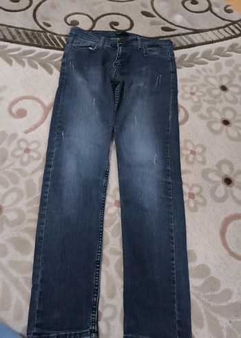 Diğer Koyu Mavi Dar Kesim Denim Jean