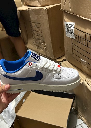 tek ebat Beden siyah Renk Nike Air Force sportif rahat ayakkabı