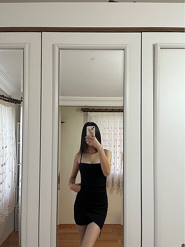 s Beden siyah mini elbise