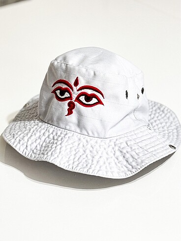 Beden Kırmızı Detaylı Bucket Hat
