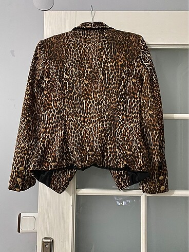 Diğer Vatkalı Vintage Leopar Ceket
