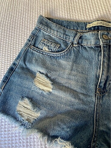 Kadın Kot Şort - Görsel 5