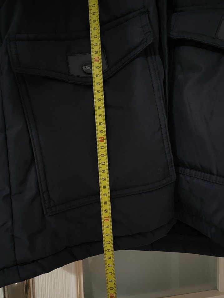 Erkek Lacivert Mont - Görsel 5