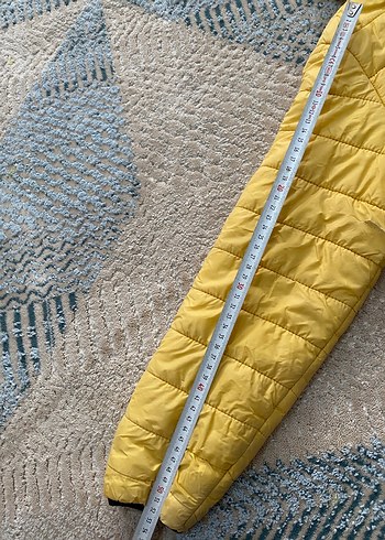 Kapüşonlu Sarı Erkek Çocuk Mont - Görsel 5