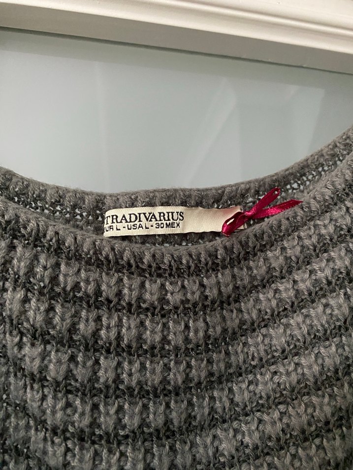 Stradivarius Kayık Yaka Kazak - Görsel 3