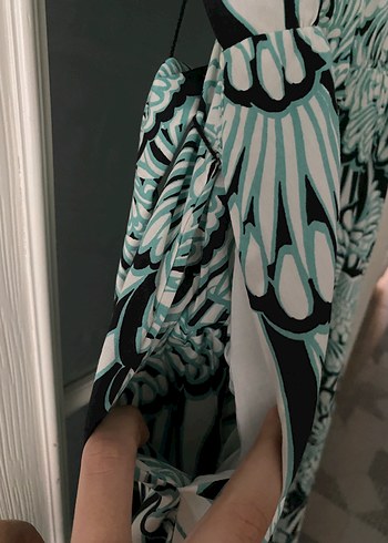 Bohem Turkuaz Uzun Elbise - Görsel 5