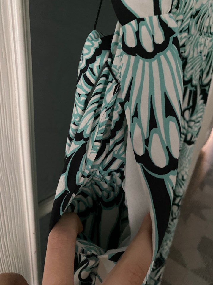 Bohem Turkuaz Uzun Elbise - Görsel 5