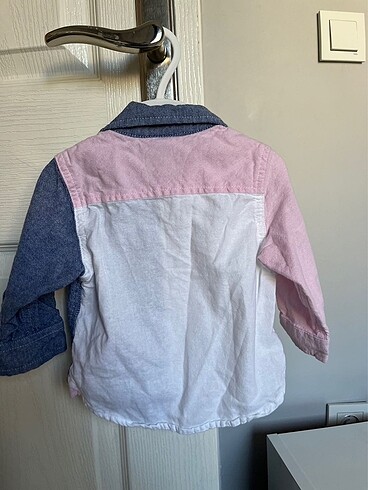6-9 Ay Beden mavi Renk Orijinal Tommy Hilfiger Gömlek 6-9 ay
