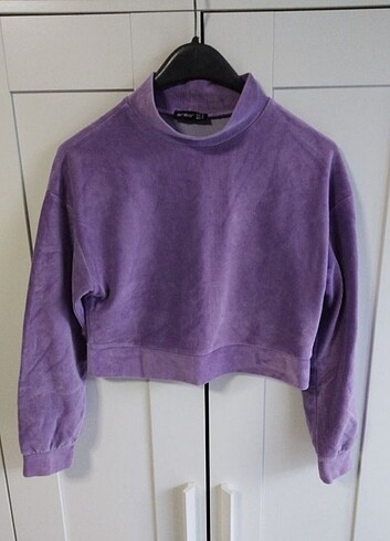 Ambar kadın crop sweatshirt
