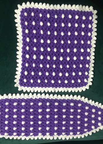 Mor ve Beyaz Renkli Banyo lifi - Görsel 2