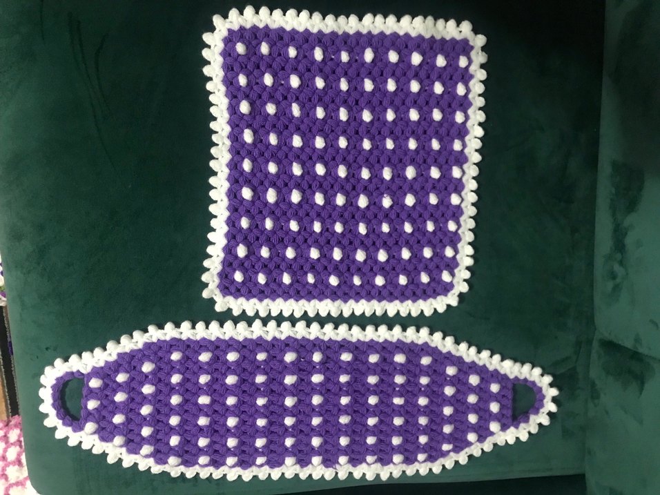 Mor ve Beyaz Renkli Banyo lifi - Görsel 2