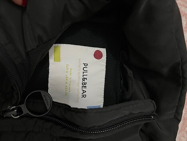Pull and Bear siyah pullandbear şişme mont