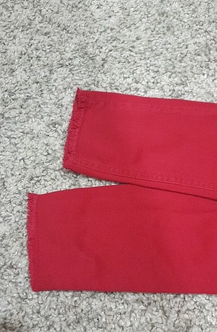 34 Beden koton kırmızı pantolon