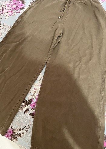 Haki Kadın Salaş tensel Kumaş Pantolon