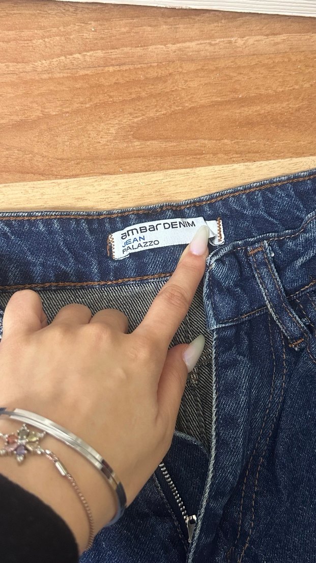 Kadın Lacivert Kot Pantolon - Görsel 2