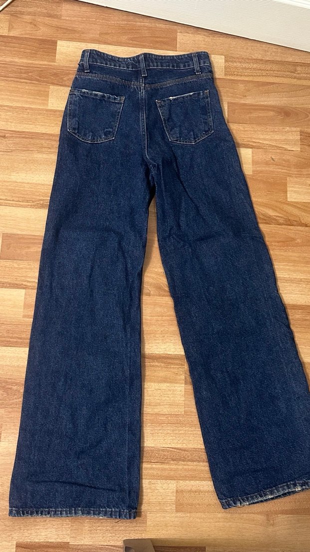 Kadın Lacivert Kot Pantolon - Görsel 3