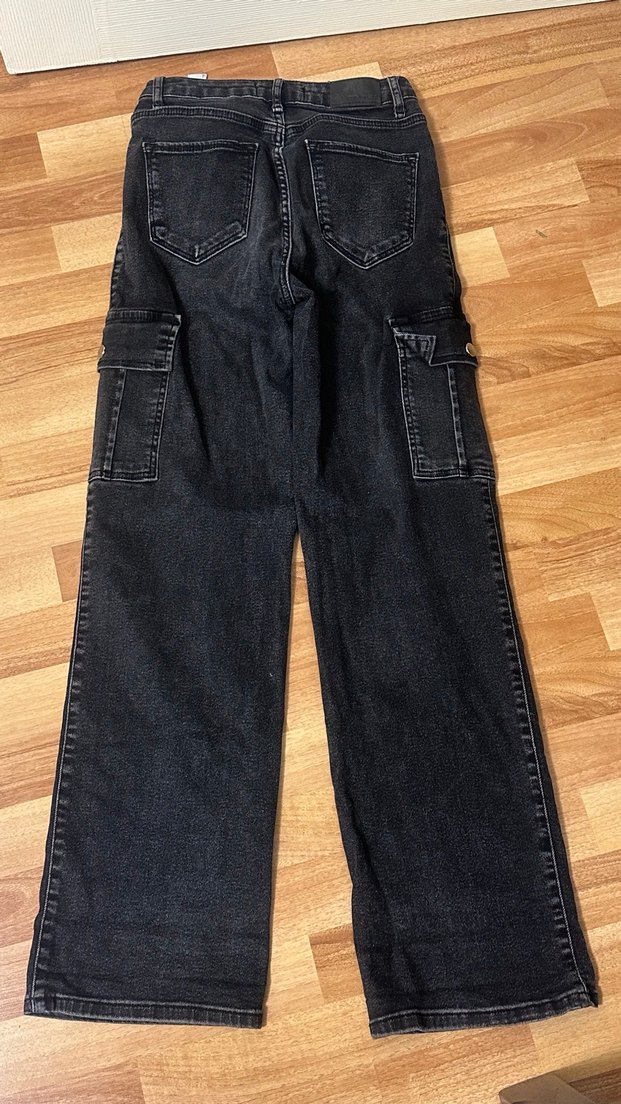 Siyah Kadın Kot Pantolon - Görsel 4