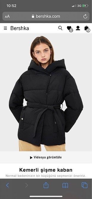 Bershka şişme mont