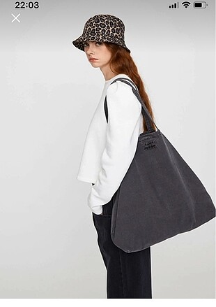 Pull and Bear Pull and bear gri çanta