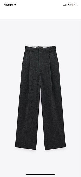 Zara gri pilili pantolon