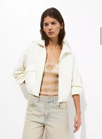 m Beden PULL AND BEAR hafif crop ceket
