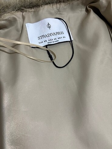 xs Beden camel Renk Stradivarius kürk yelek
