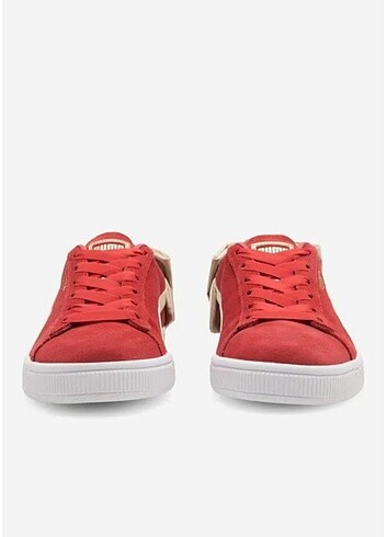 36 Beden kırmızı Renk PUMA Süet Yay Varsity Sneaker