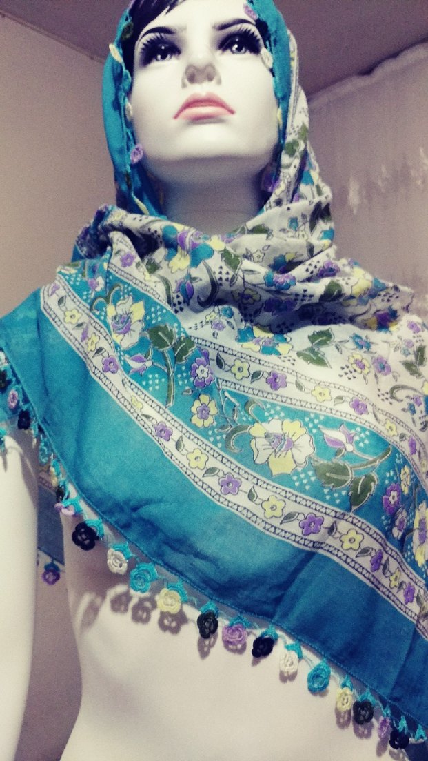 Çiçek İşlemeli Renkli yazma - Görsel 3