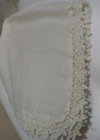 Boncuk işlemeli tülbent yazma - Görsel 7