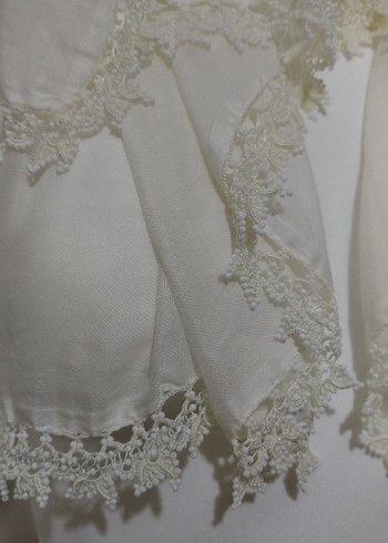 Boncuk işlemeli tülbent yazma - Görsel 2