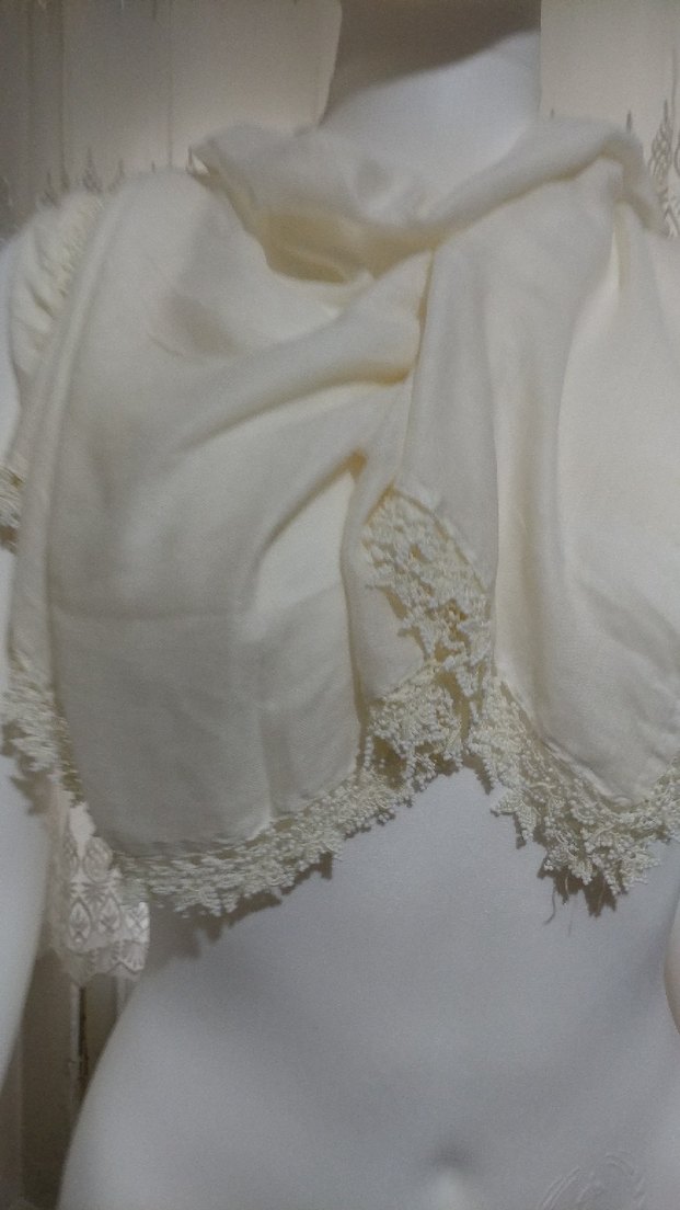 Boncuk işlemeli tülbent yazma - Görsel 3